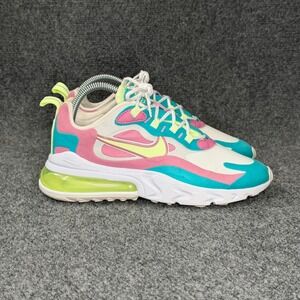Nike Air Max 270 React Running Shoes Women's 7.5 Pastel Athletic Run Training